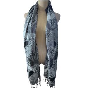 "PASKMINA" Beautiful Scarf Stunning NO FIBER TAG, Silky and Soft‎ Quiet Luxury